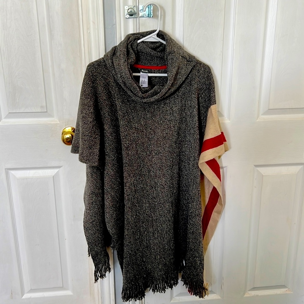 Roots poncho never worn